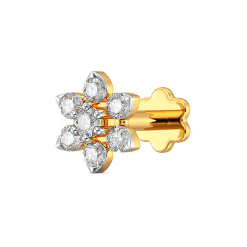 Fantastic Floret Diamond Nose Pin