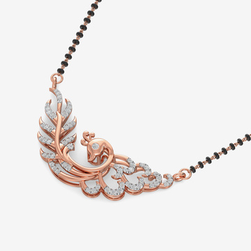 Delightful - Diamond Peacock Mangalsutra