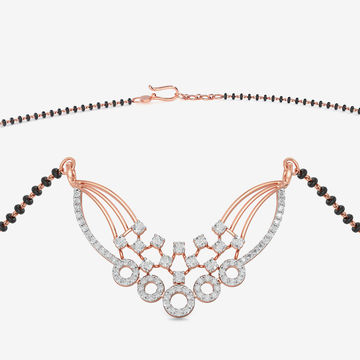 Enigmatic Love - Rose-gold Diamond Mangalsutra