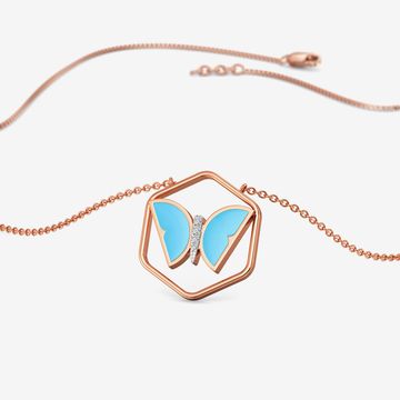 Ocean Hive Diamond Pendant