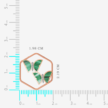 Dual Green Flutter Diamond Pendant