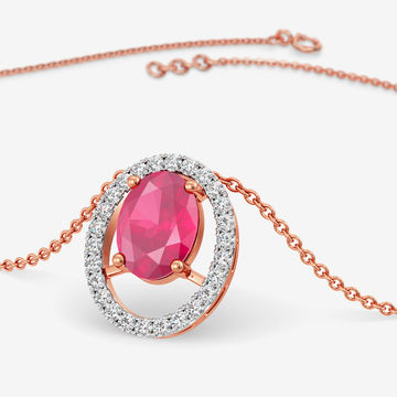 Scarlet Harmony Diamond Pendant