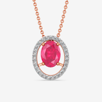 Scarlet Harmony Diamond Pendant