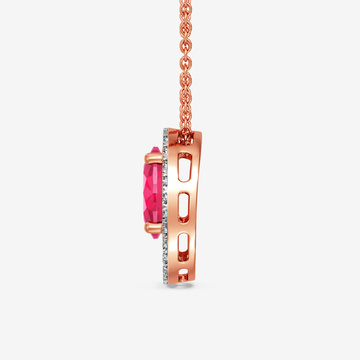 Scarlet Harmony Diamond Pendant