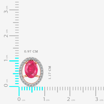 Scarlet Harmony Diamond Pendant