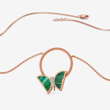 Meadow Wings Diamond Pendant