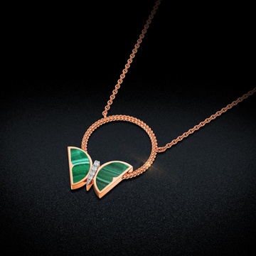 Meadow Wings Diamond Pendant