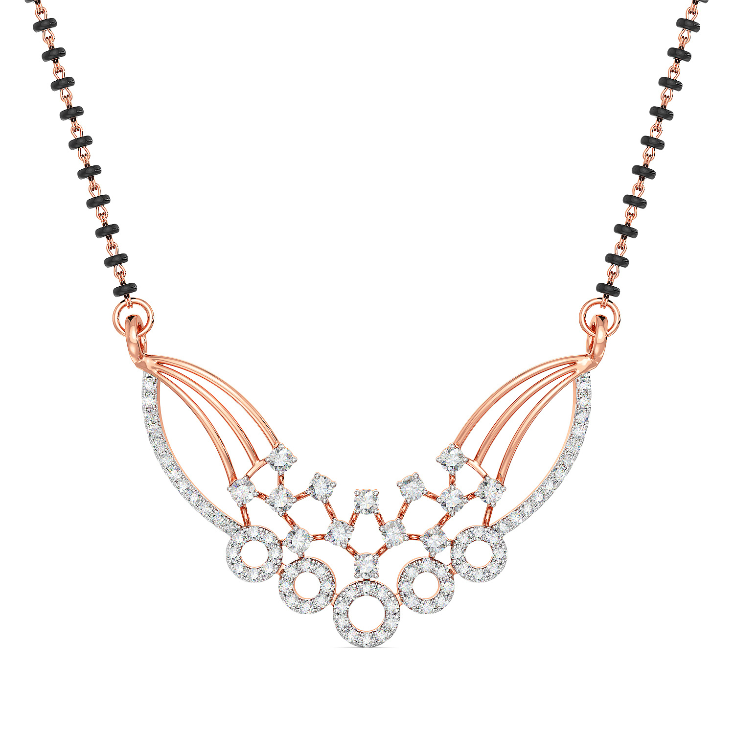 Rose-gold Diamond Mangalsutra