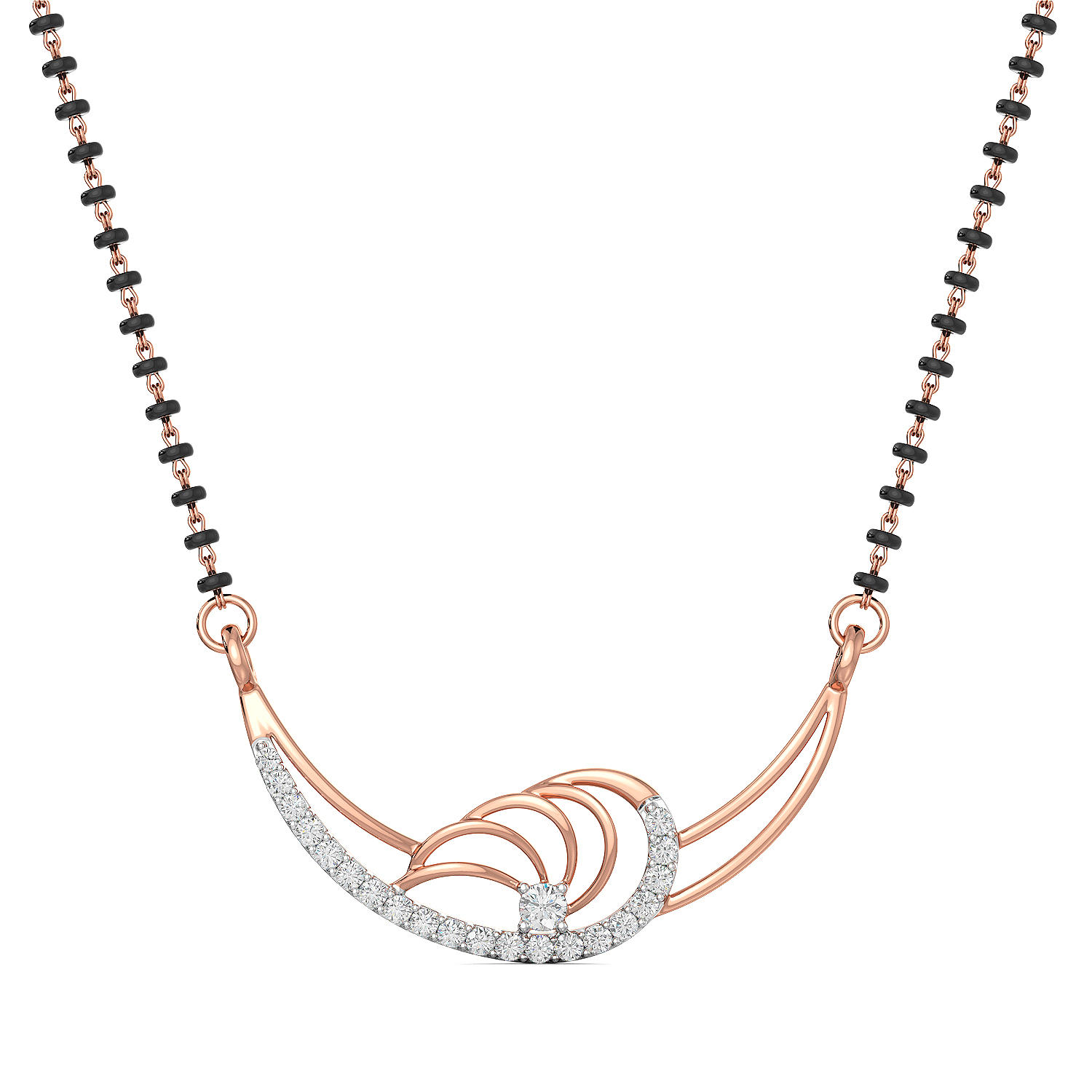 Rose-gold Diamond Mangalsutra