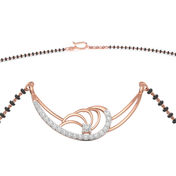 Rose-gold Diamond Mangalsutra