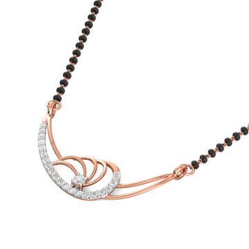 Rose-gold Diamond Mangalsutra