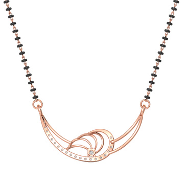 Rose-gold Diamond Mangalsutra