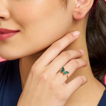 Verdant Wings Diamond Ring
