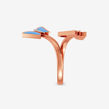 Celestial Butterfly Diamond Ring