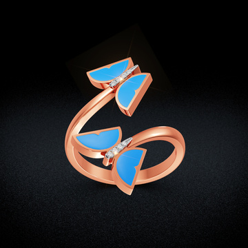Celestial Butterfly Diamond Ring