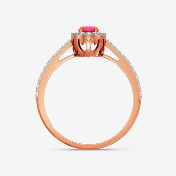 Fiery Solitaire Diamond Ring