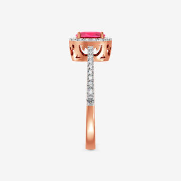 Fiery Solitaire Diamond Ring