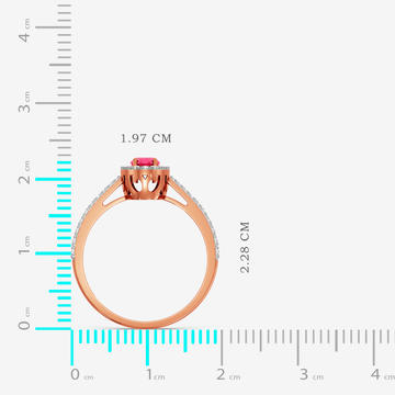 Fiery Solitaire Diamond Ring