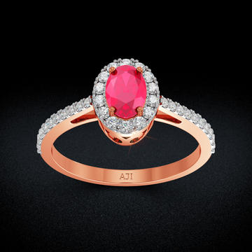Fiery Solitaire Diamond Ring