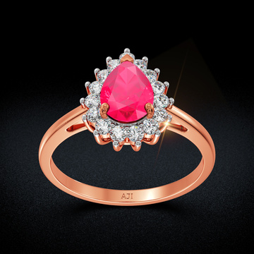 Crimson Dew Diamond ring