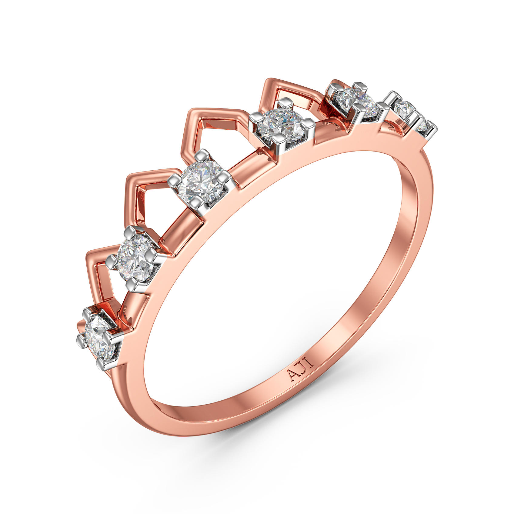 Tiara Designed Diamond Ring