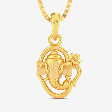 Lord Ganesh Gold Pendant
