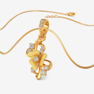 Gold Rose Pendant