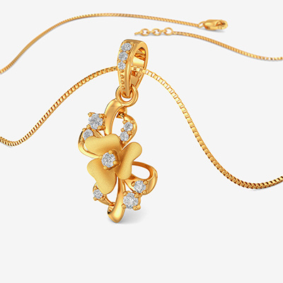 Gold Rose Pendant