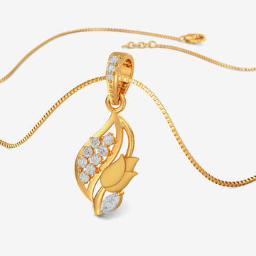 Gold Tulip Pendant