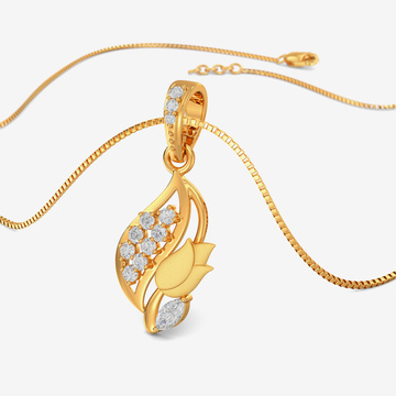 Gold Tulip Pendant