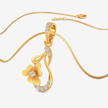Gold Flower Pendant