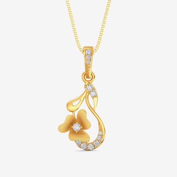 Gold Flower Pendant