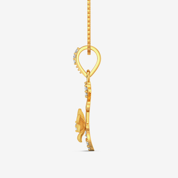 Gold Flower Pendant