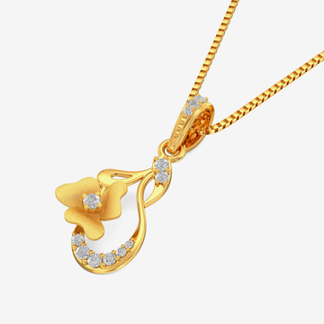 Gold Flower Pendant