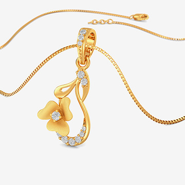 Gold Flower Pendant
