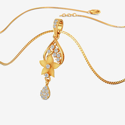 Gold Flower Pendant