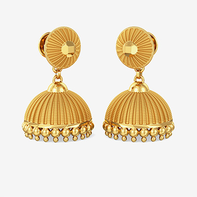 Gold Chandelier Jhumki