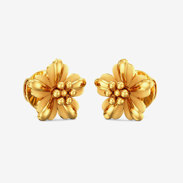 Gold Floral Stud