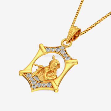 Lord Krishna Gold Locket