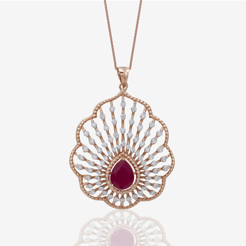 Glistening Diamond Pendant Set