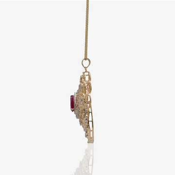 Glistening Diamond Pendant Set