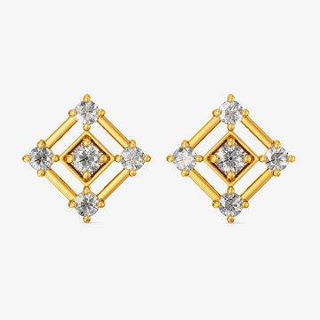 Gold Floral Stud