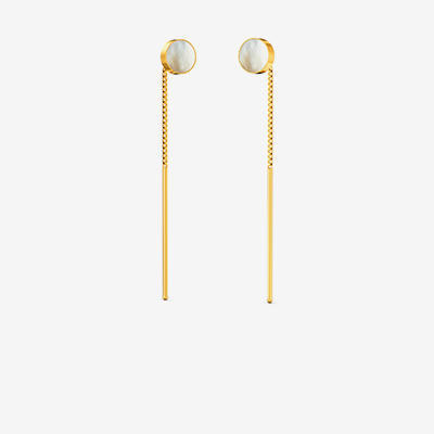 Fiber Model Gold Women Earrings