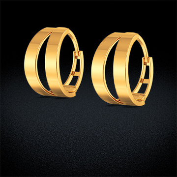 Circular Gold Earring