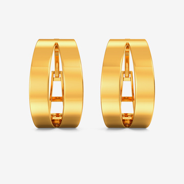 Circular Gold Earring