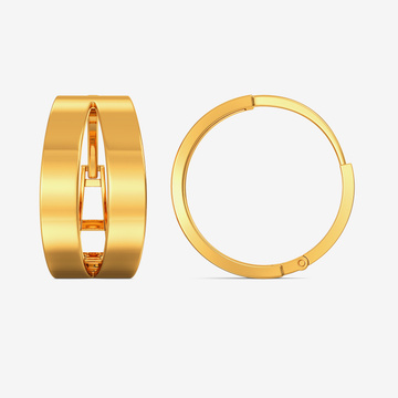 Circular Gold Earring