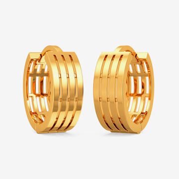 Globular Gold Earring