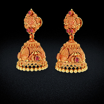 Classical Elegance Golden Jhumka