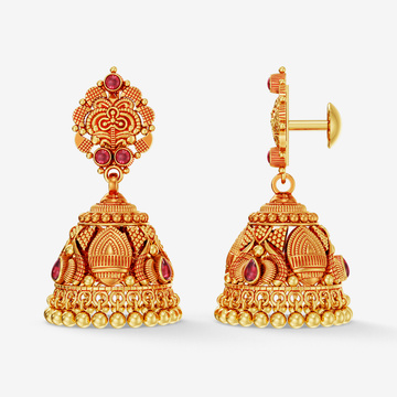Classical Elegance Golden Jhumka