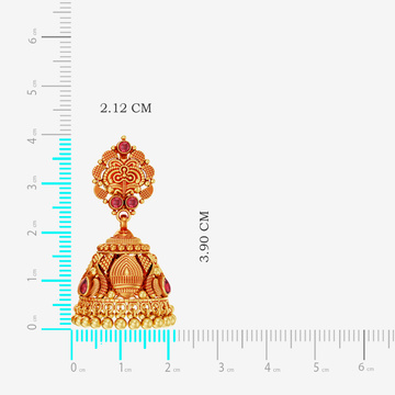Classical Elegance Golden Jhumka